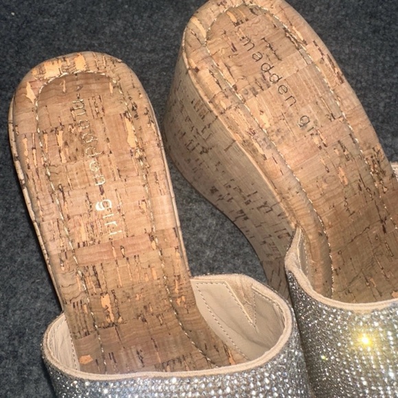 Steve Madden Rhinestone Platform Sandals - Picture 4 of 6